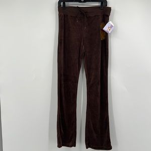 Disney Y2K Brown Velour WInnie the Pooh Brown Pants Small